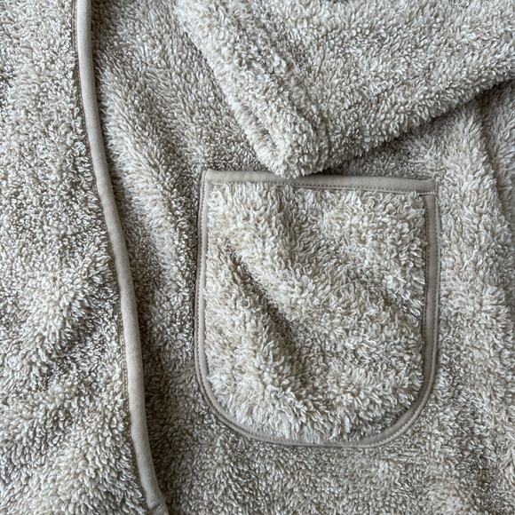 Soft Surroundings PS Sweater Hugs Beige Plush Sherpa Cardigan Jacket - Picture 6 of 8